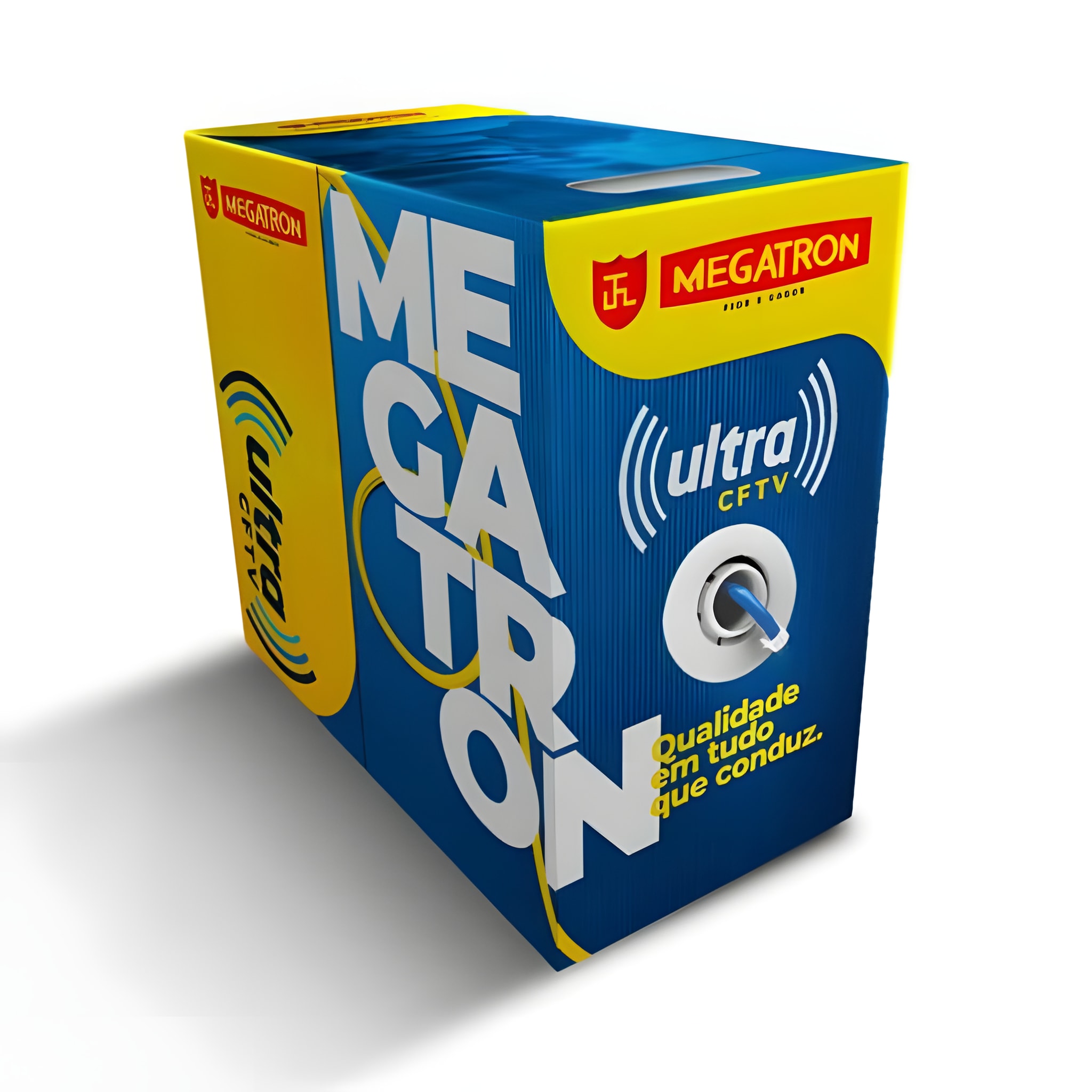 Cabo Ultra CFTV 4PX24AWG Azul MEGATRON - CX / 300