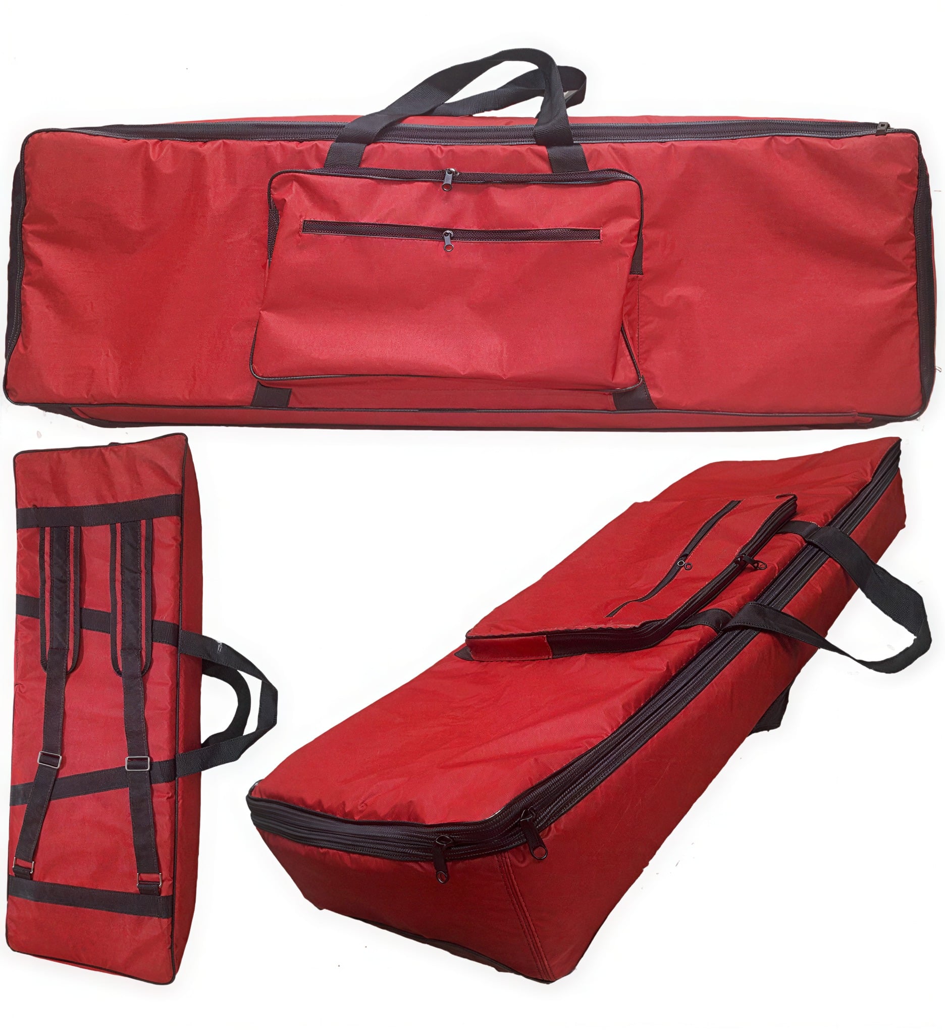 Capa Bag Para Piano Casio Px3 Master Luxo Nylon Vermelho
