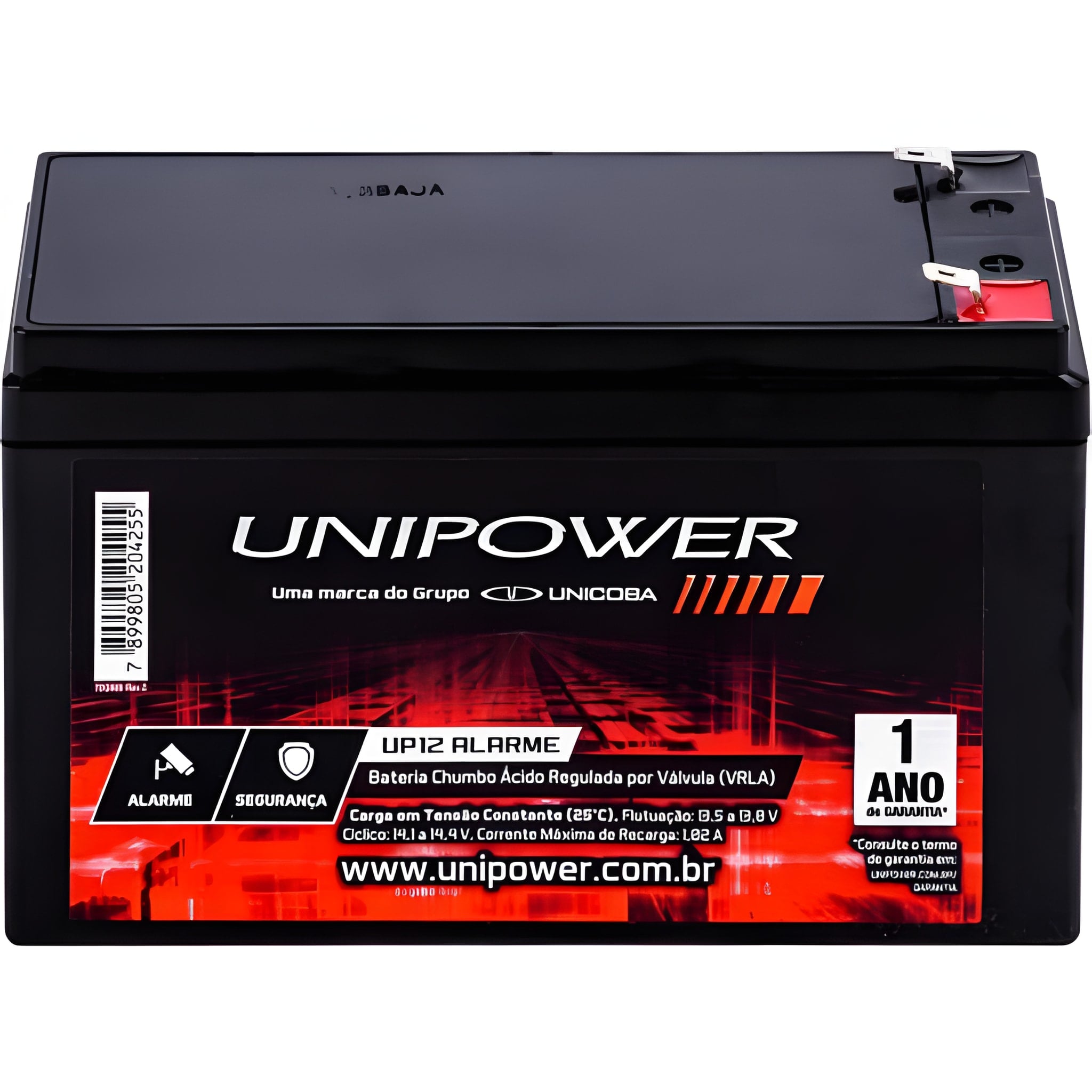 Bateria Selada 12V 4Ah UP12 Alarme Unipower