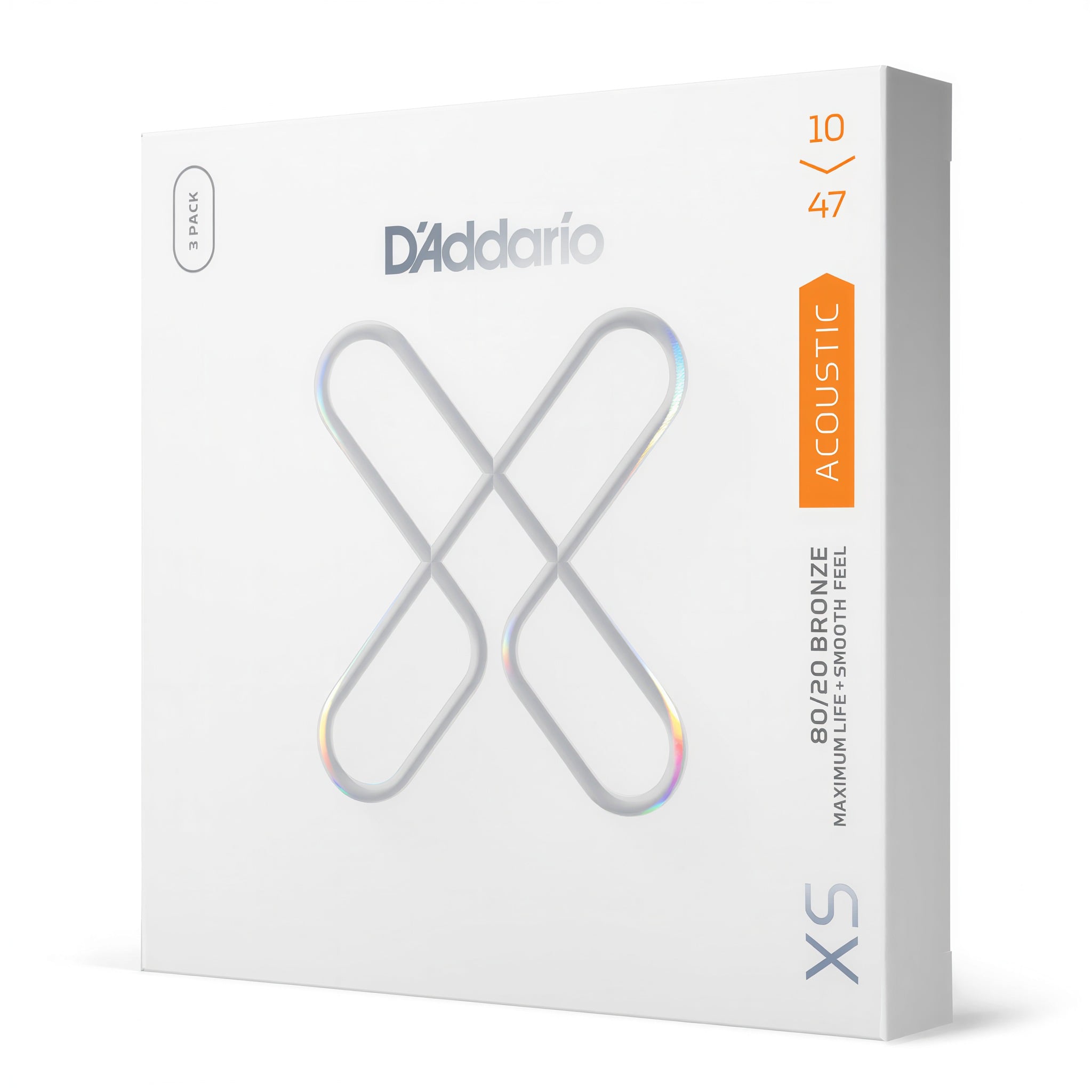 Encordoamento Violão D'Addario XSABR1047-3P 10-47 3 Jogos Bronze Revestido