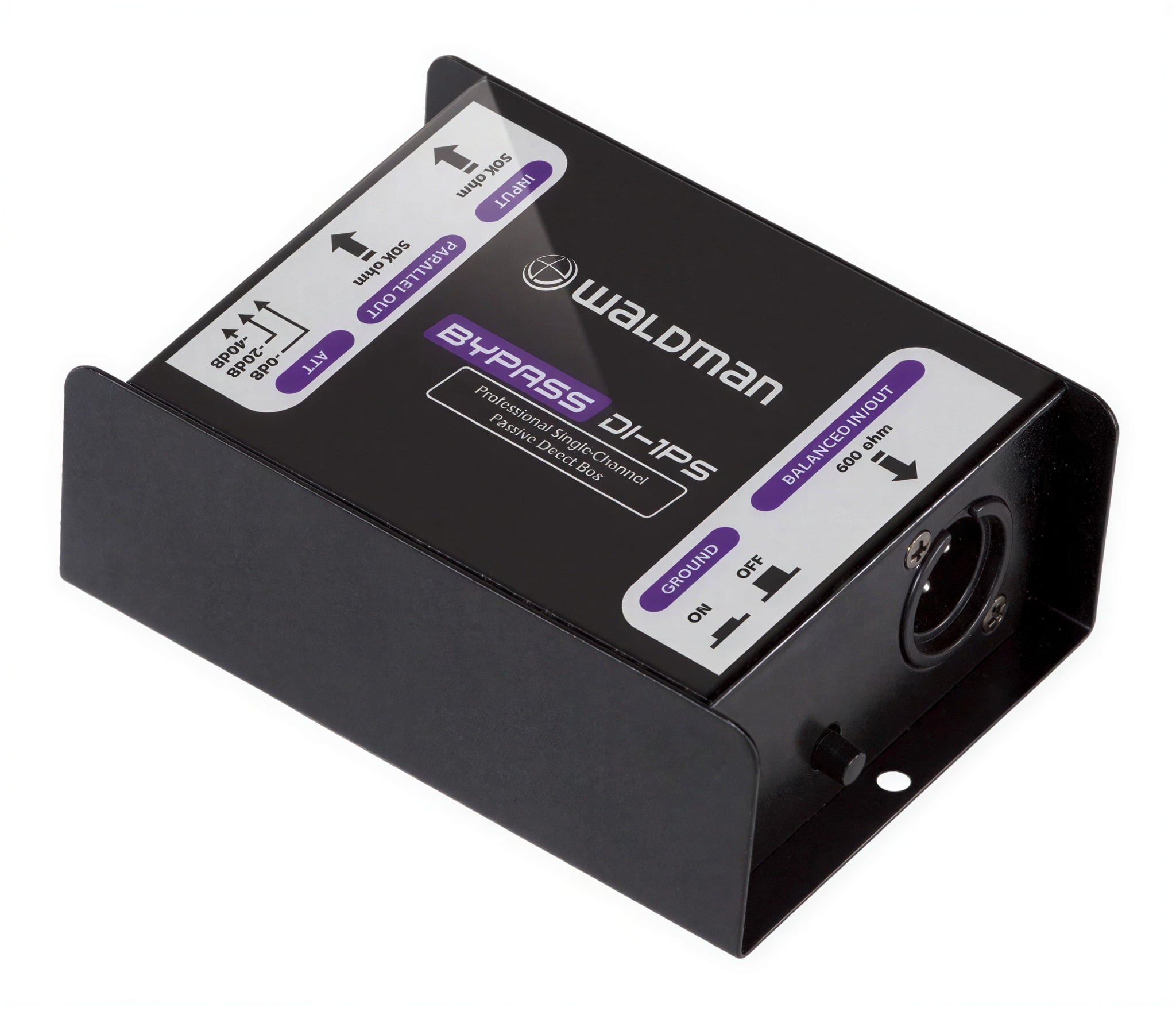 Direct Box Passivo Waldman Bypass Di1ps 1 Canal 600 Ohms Metal