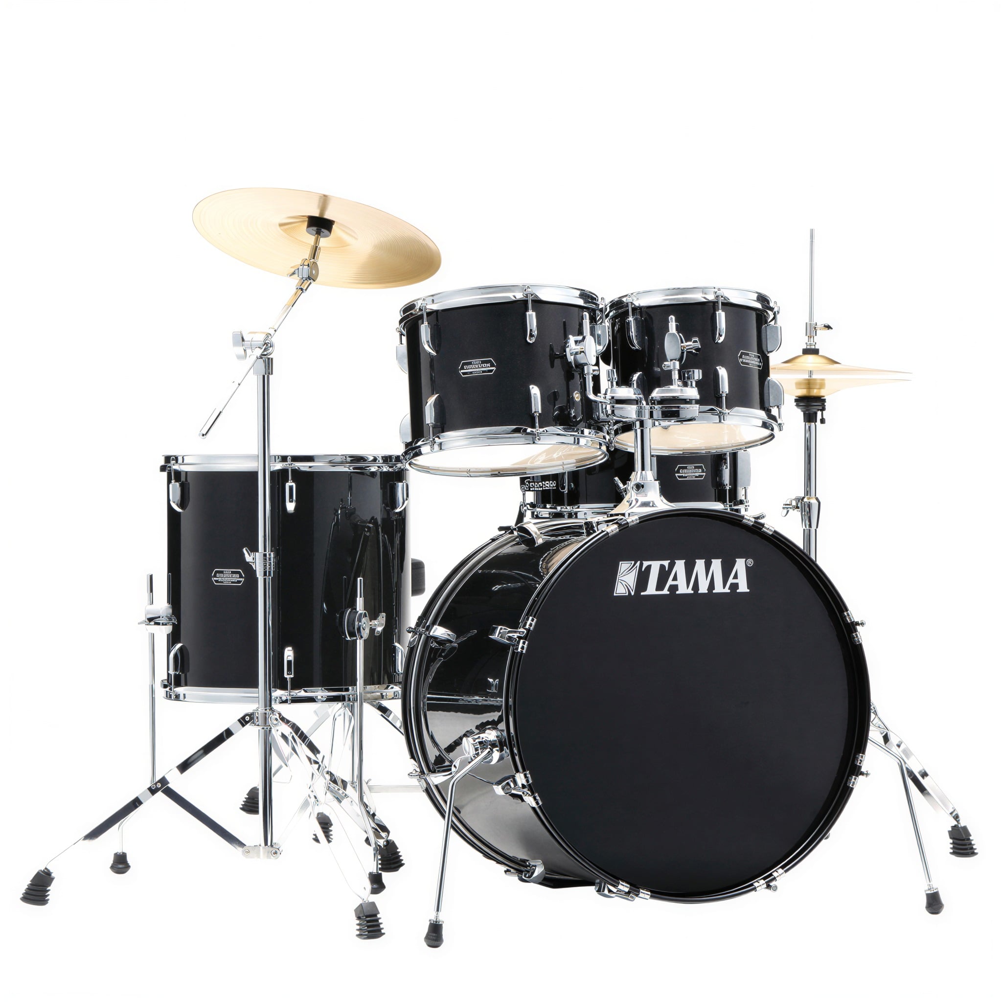 Bateria Tama Stagestar ST52H5C-BNS 5 Tambores Com Banco Preta Sparkle