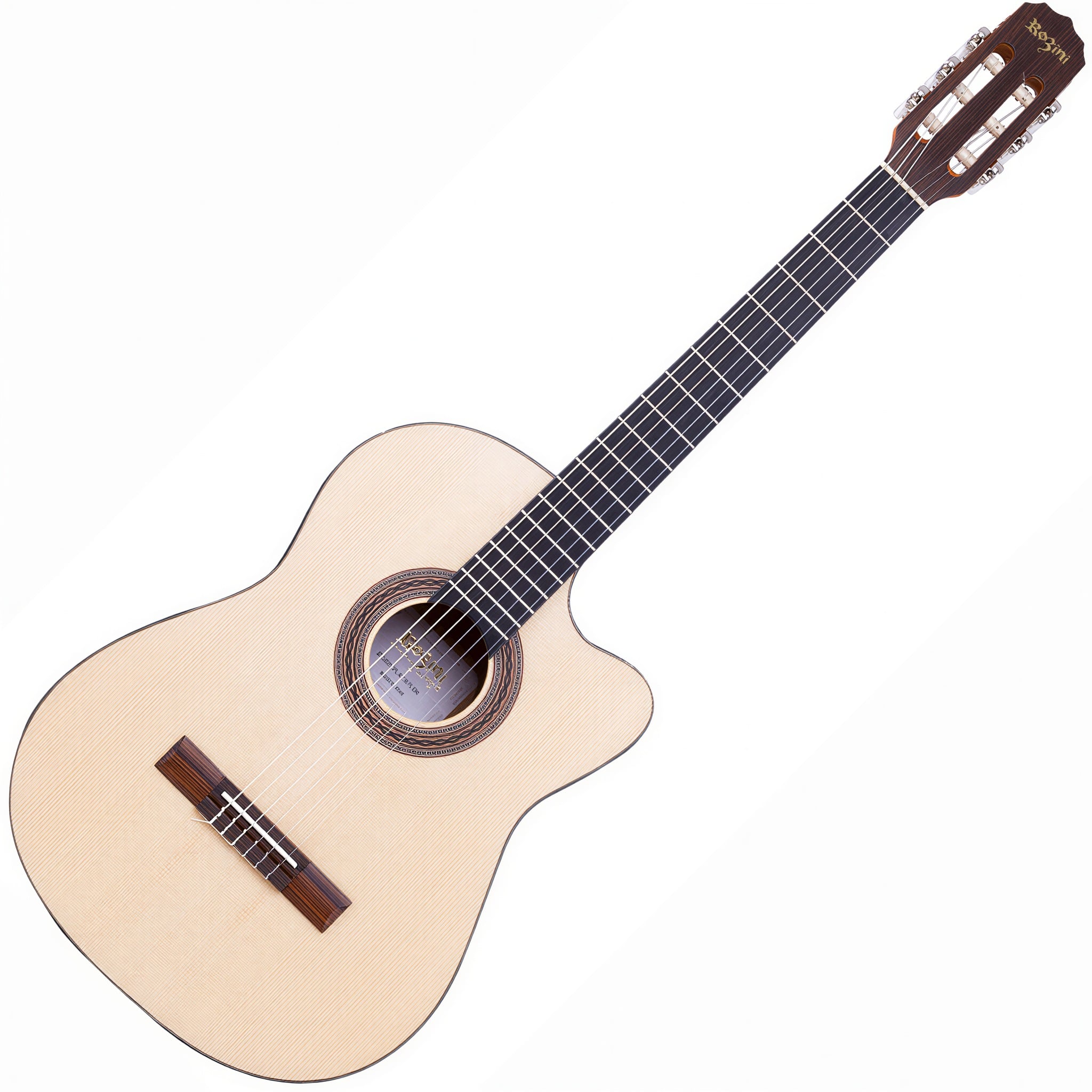 Violão Acústico Rozini RX515 6 Cordas Tampo Spruce Fosco Louro Preto