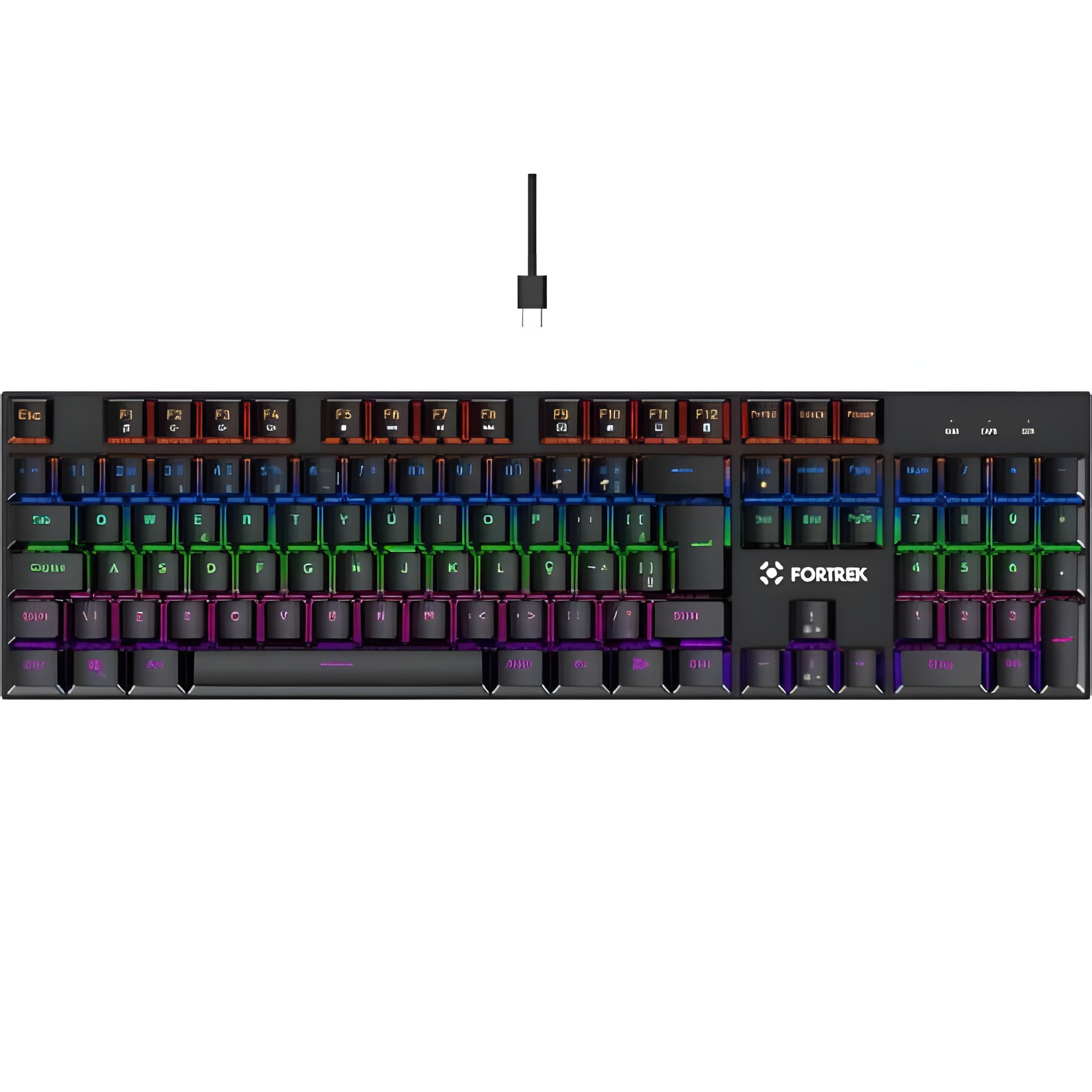 Teclado Gamer Mecânico Fortrek Gravity 100 Fullsized Preto