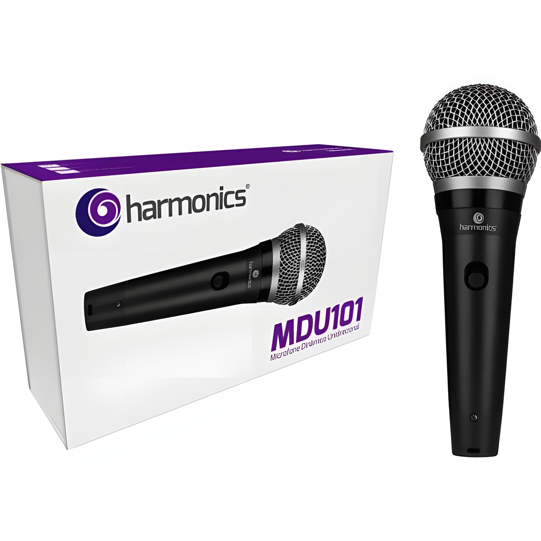 Microfone Dinâmico Harmonics MDU101 Cardióide Unidirecional Robusto
