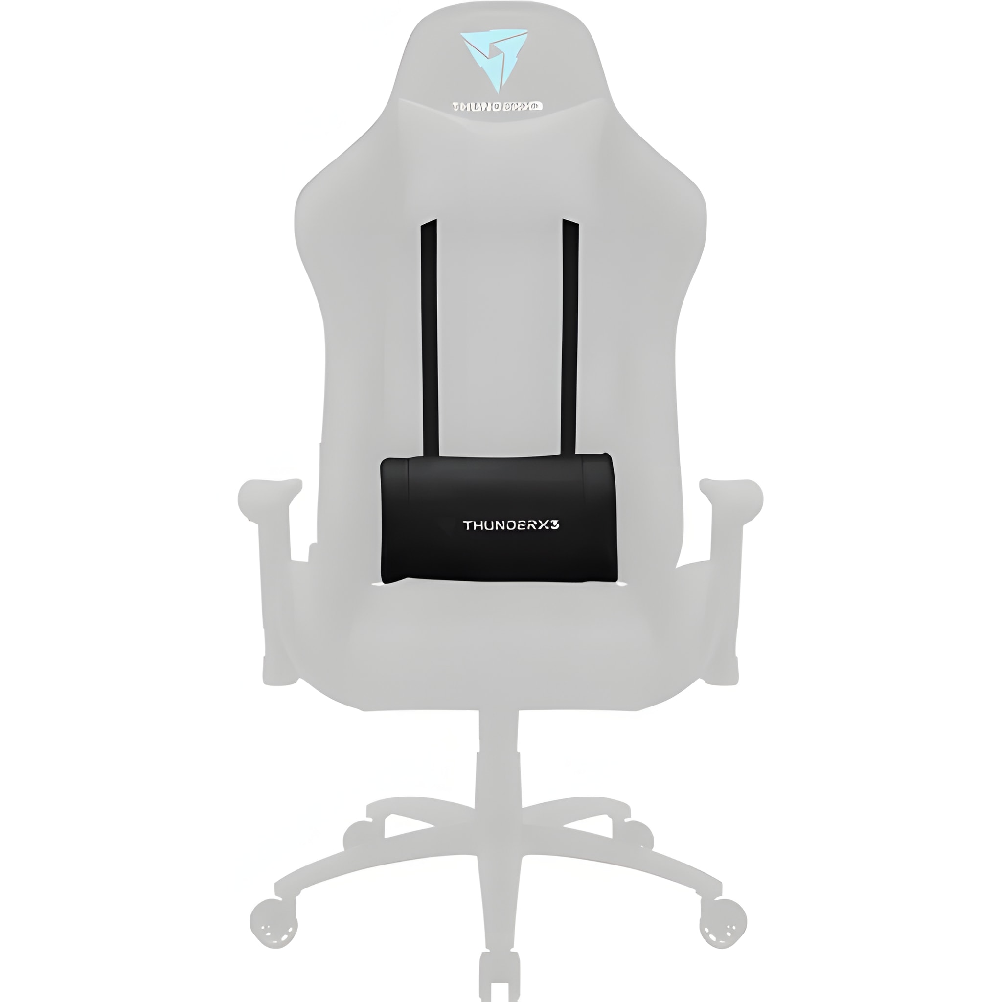 Almofada Lombar ThunderX3 BC3 Ergonômica em Courino Preto