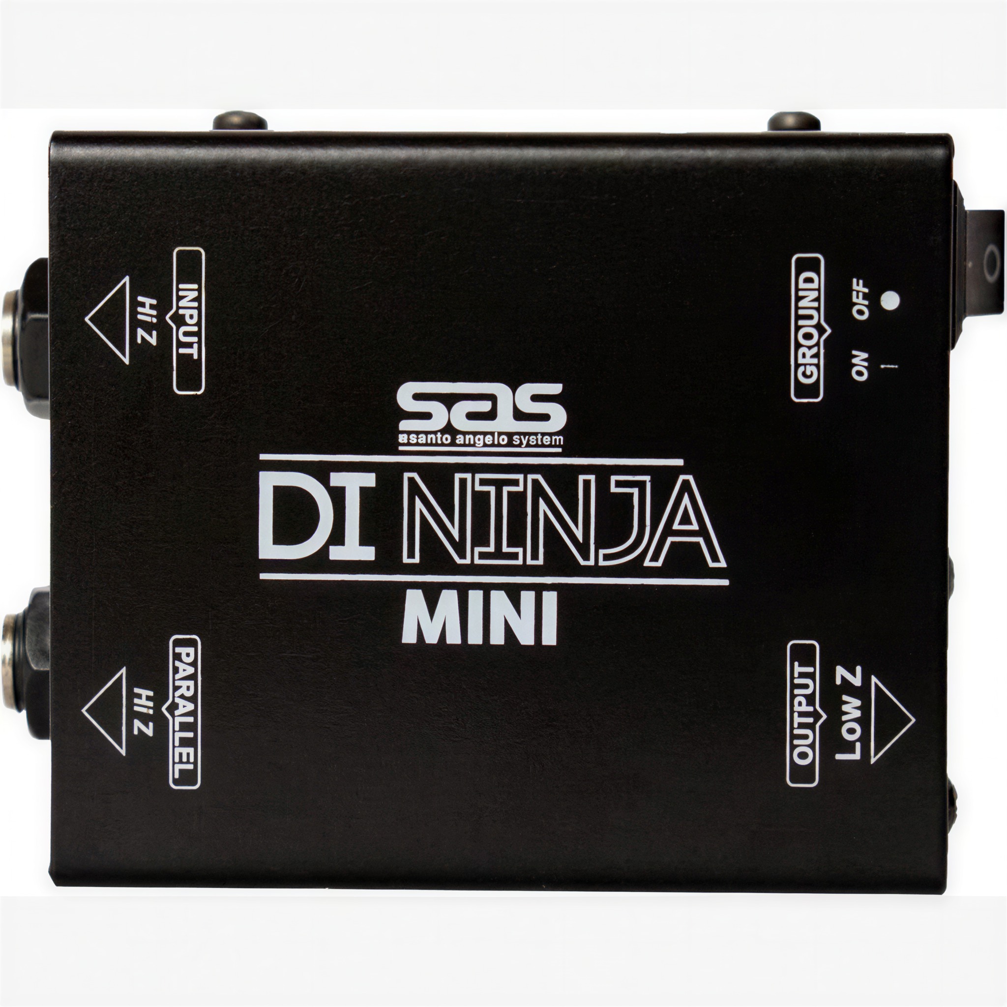 Direct Box Passivo Santo Angelo Mini Ninja 2 Entradas Aço Preto Fosco