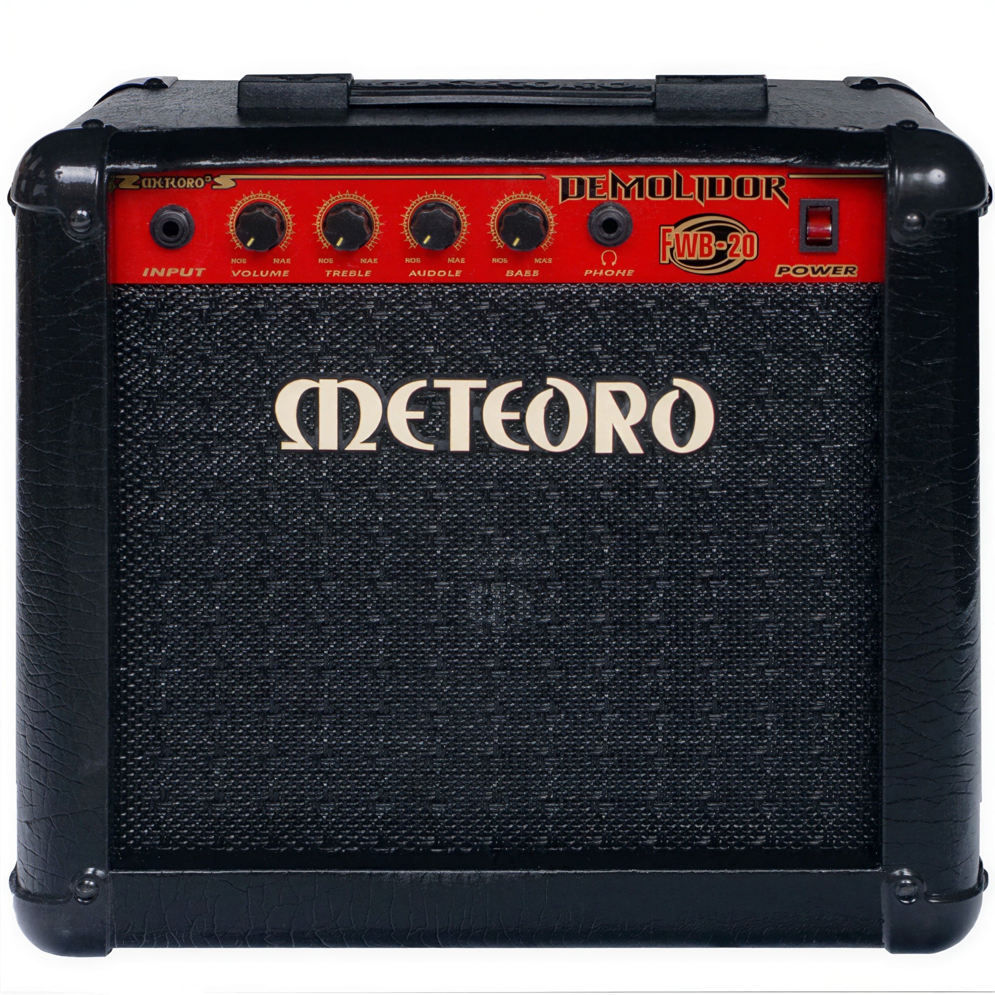 Amplificador Meteoro Demolidor FWB20 20W RMS com EQ 3 Bandas Preto