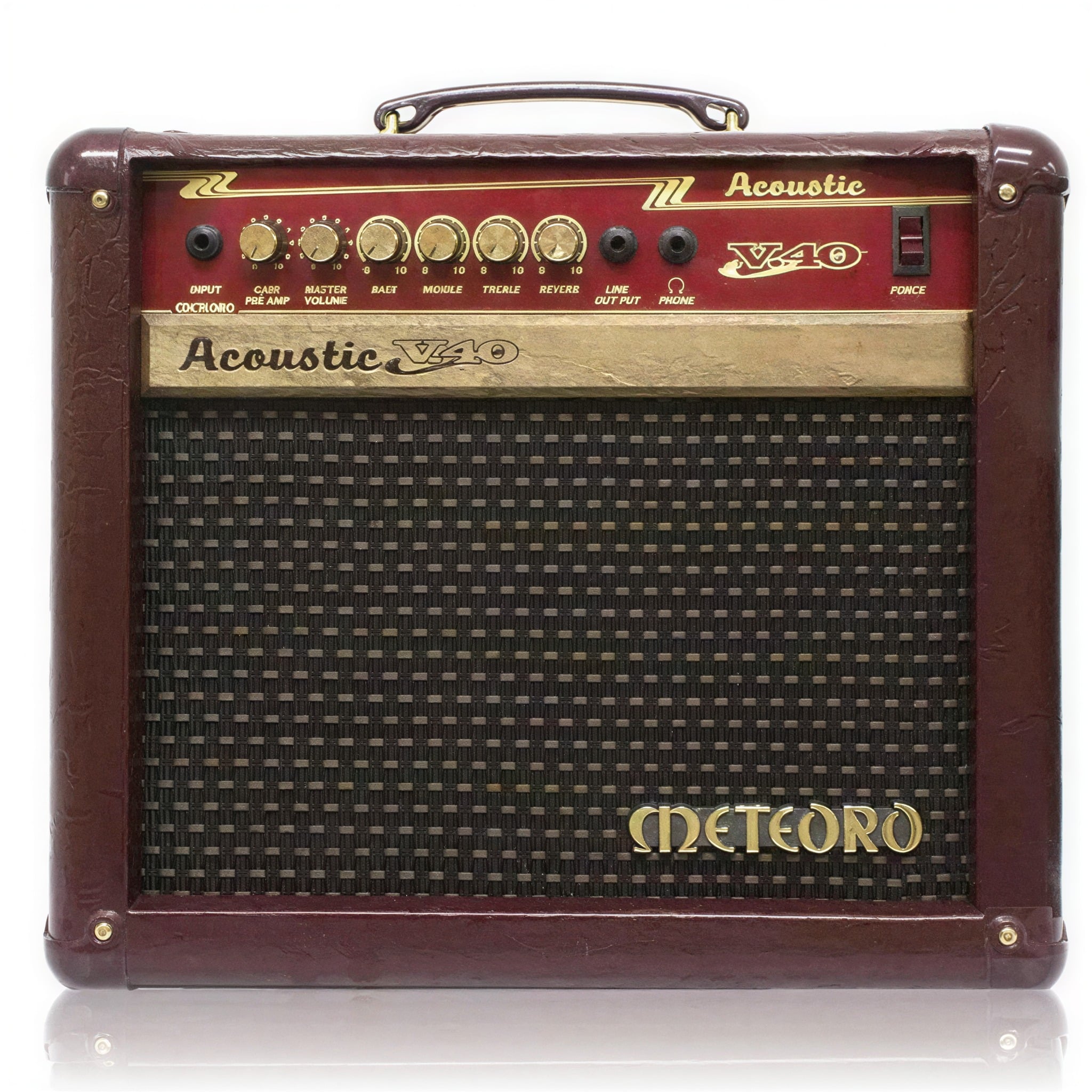Amplificador Meteoro Acoustic V40 40W RMS com 4 Falantes 5" e EQ 3 Bandas