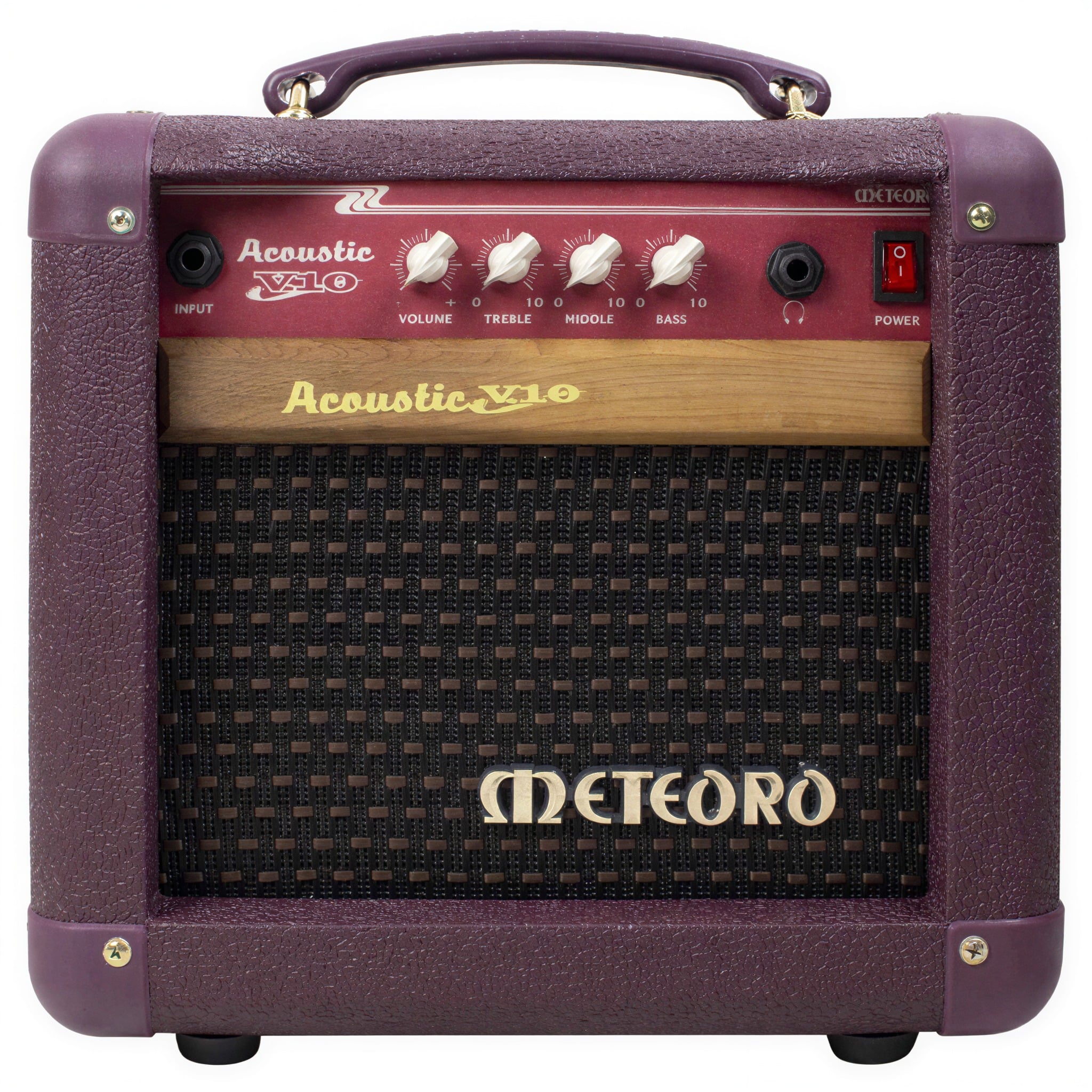 Amplificador Meteoro Acoustic V10 10W 6 Polegadas Bivolt Courvin Vermelho