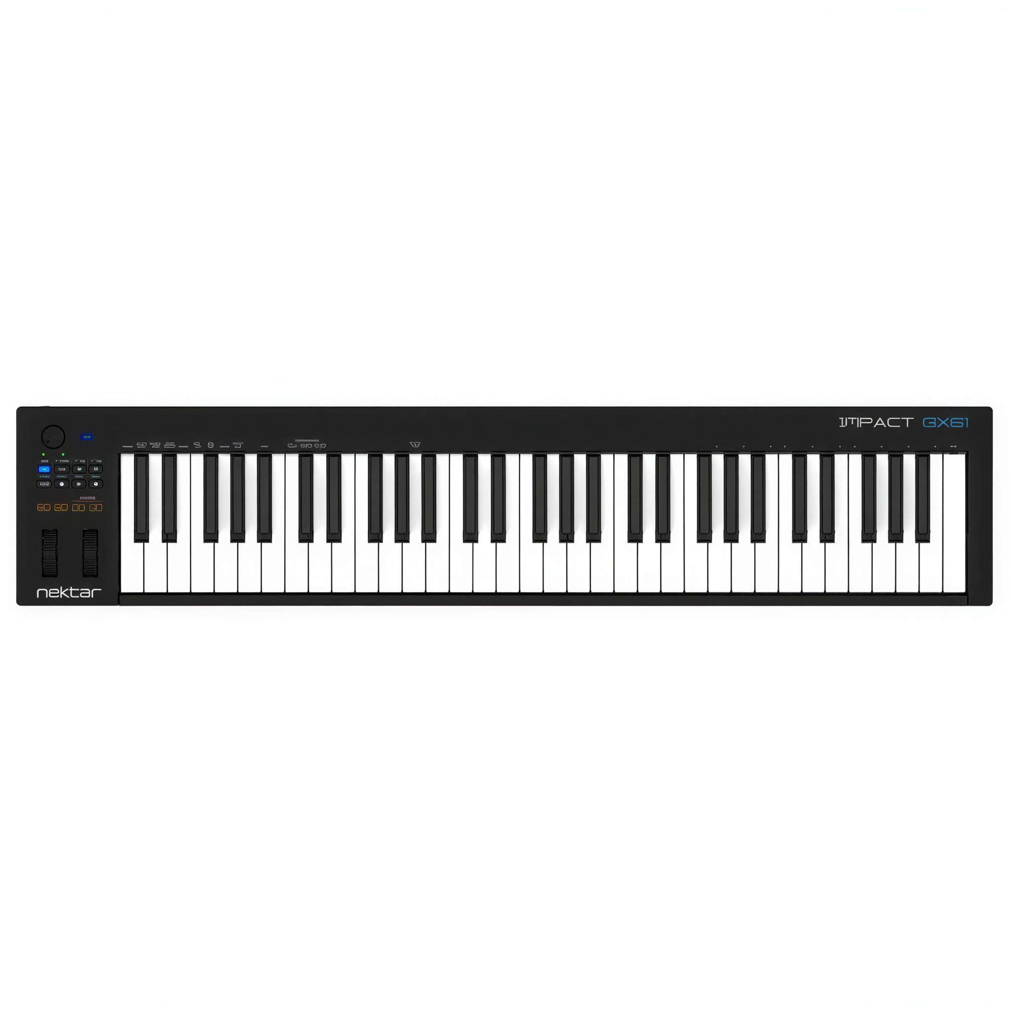 Teclado Controlador MIDI Nektar Impact GX61 61 Teclas Sensíveis à Velocidade com Integração para DAWs