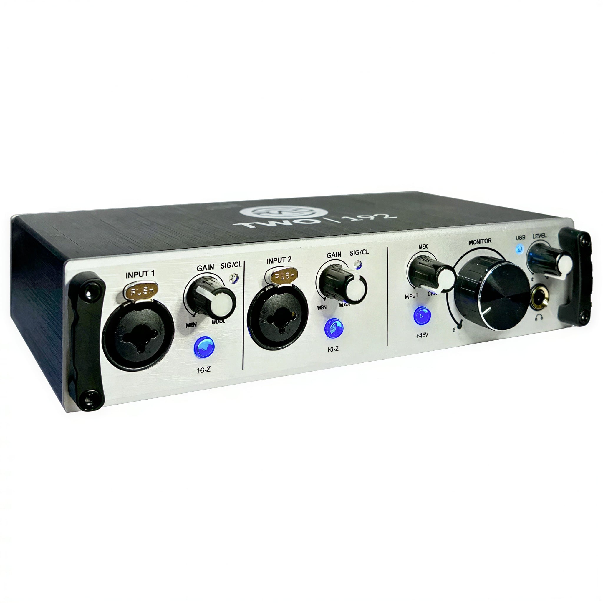 Interface de Áudio USB RAD Audio TWO 192 192kHz 2×2 com Phantom Power e Monitorização Zero Latência