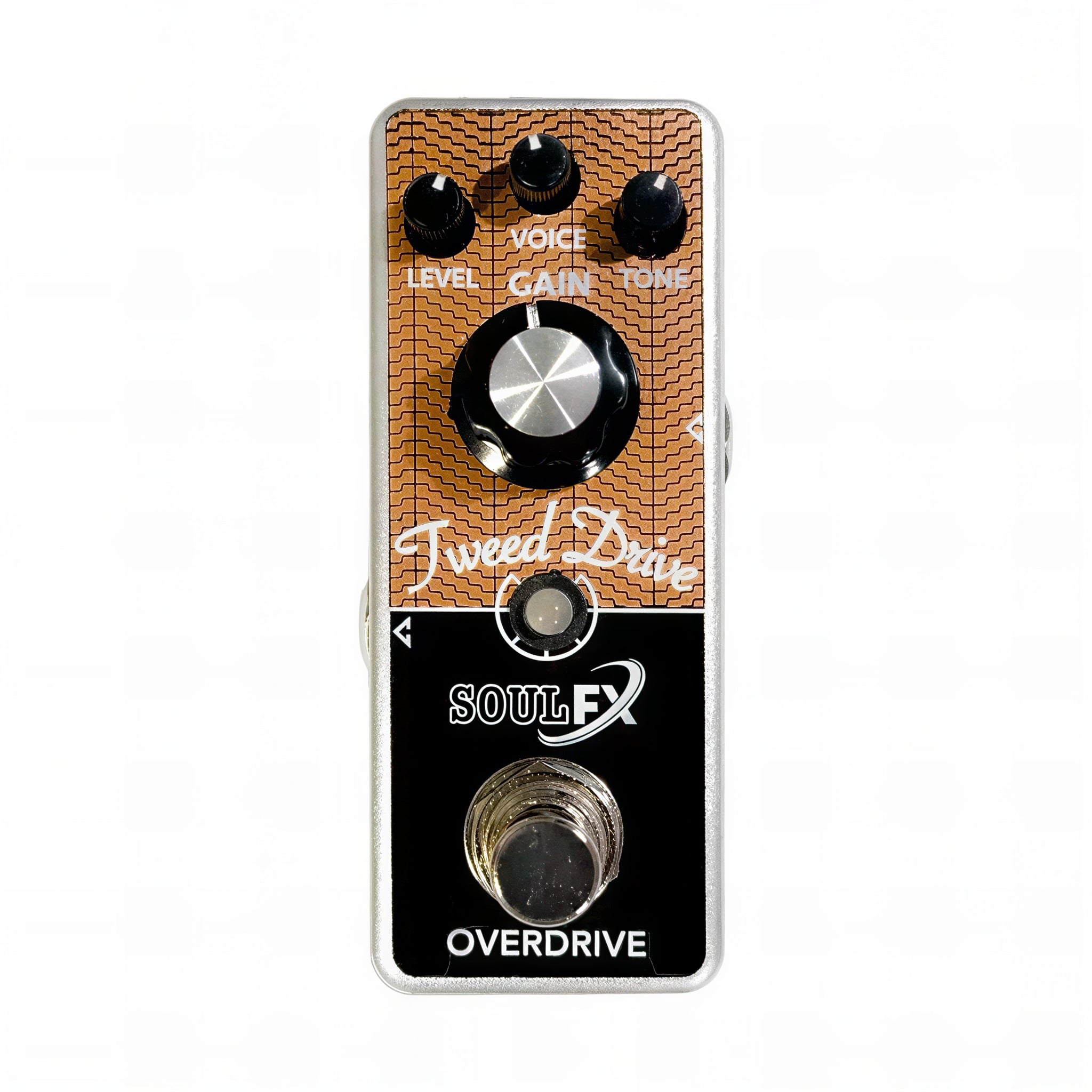 Pedal Overdrive Soul FX Tweed Drive Efeito Analógico Compacto com True Bypass