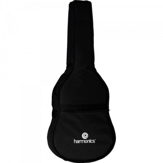 Capa Para Violão Folk Harmonics Luxo Acolchoada Preta