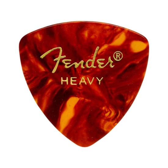 Palheta Fender 346 Heavy Celulóide 12 Unidades Tortoise
