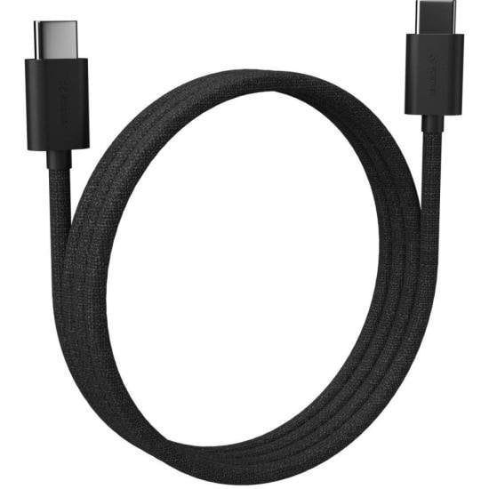Cabo USB-C Para USB-C Fortrek U222 2 Metros Carregamento Rápido Preto