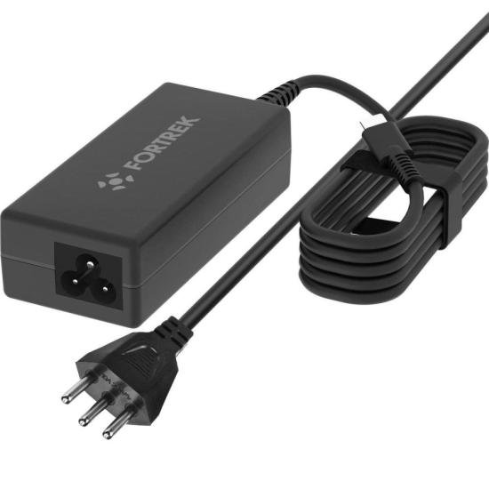 Carregador de Notebook USB-C Fortrek NC61 65W Bivolt Preto