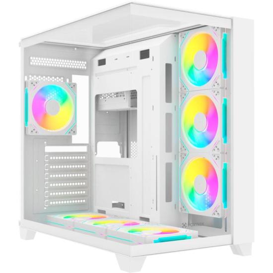 Gabinete Gamer Fortrek Clarity Full 7 Slots USB 3.0 Branco