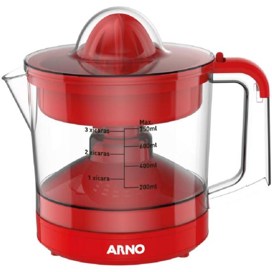 Espremedor de Frutas Arno CP32 40W 750ml Com Filtro Vermelho