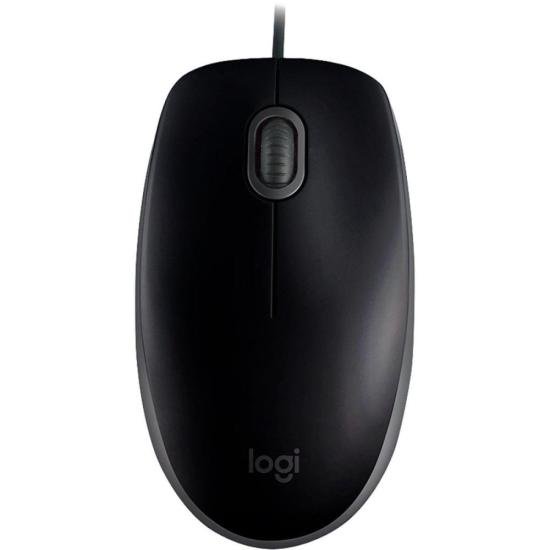 Mouse Óptico USB Logitech M110 Silent Confortável e Preto
