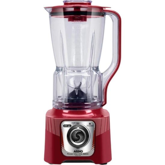 Liquidificador Arno Power Max XXL 2,25L 2200W com 6 Lâminas Vermelho