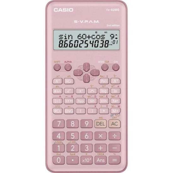 Calculadora Científica Casio FX-82MS2PK-W4DT 240 Funções Rosa
