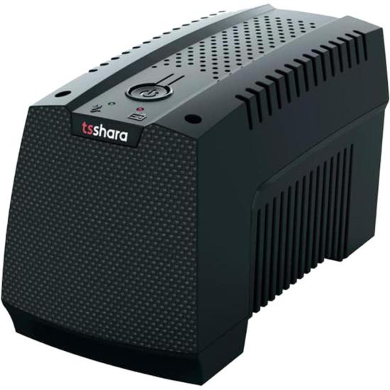 Nobreak Ts Shara Ups Mini 600VA 4 Tomadas Protegidas ABS Preto