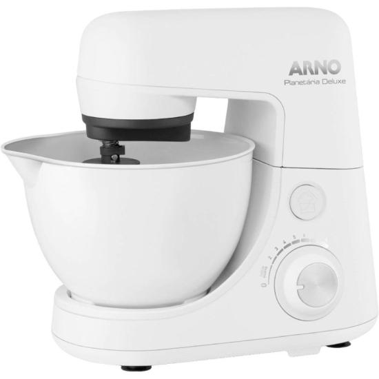 Batedeira Planetária Arno Nova Deluxe 270W 8 Velocidades Branca