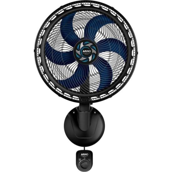 Ventilador de Parede Arno Xtreme Force Breeze 50cm 3 Velocidades Preto