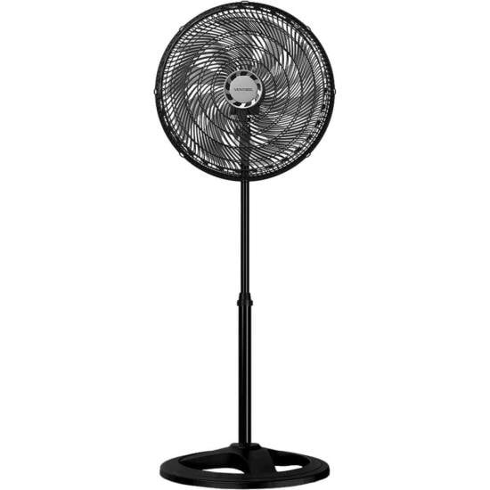 Ventilador de Coluna Ventisol Turbo10P 150W 3 Níveis Preto/Cinza