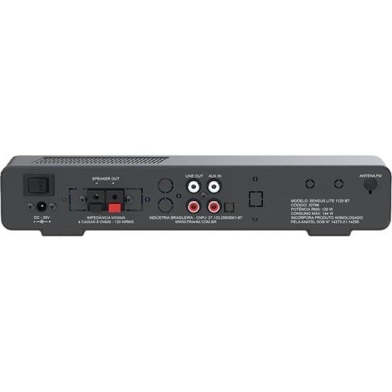 Amplificador Frahm Sensus Lite 1120 120W 1 Canal Bluetooth