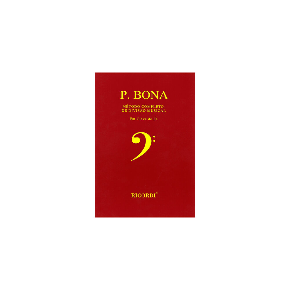 Novo Método Divisão Musical - P. Bona - Ricordi RB0000899