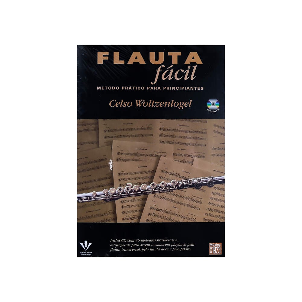 Flauta Fácil Irmãos Vitale 395-M - Autor Celso Woltzenlogel