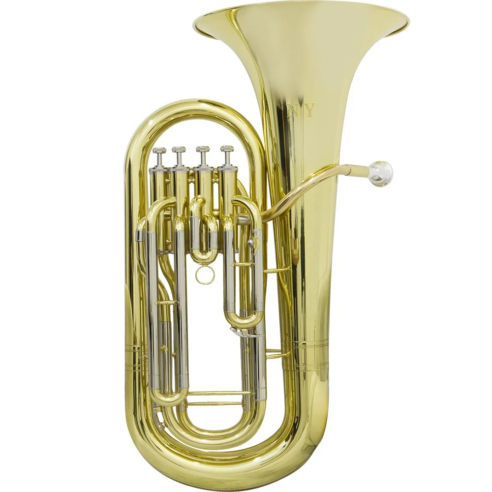 Bombardino Euphonium De 4 Chaves Ep 340 Laqueado Dourado Com Case New York
