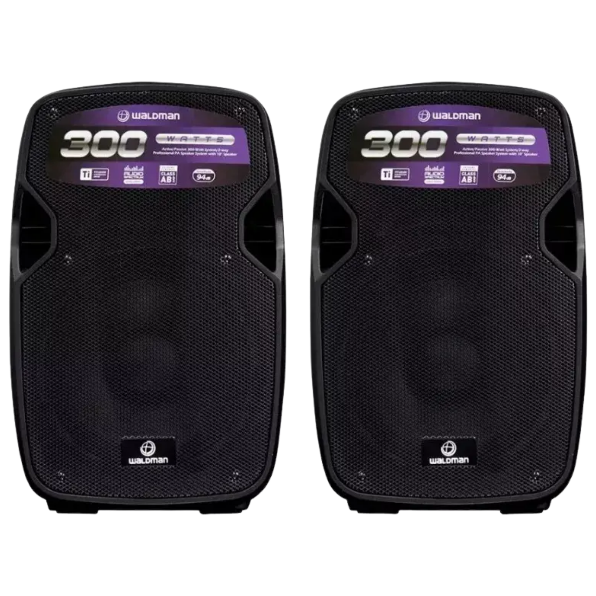 Kit Caixa Ativa e Passiva Waldman FK300X 10300W com Cabo Sistema de Som Portátil