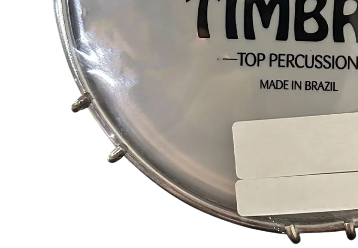 Tamborim Timbra 6 Polegadas Formica Chocolate com 12 Afinações Pele Leitosa