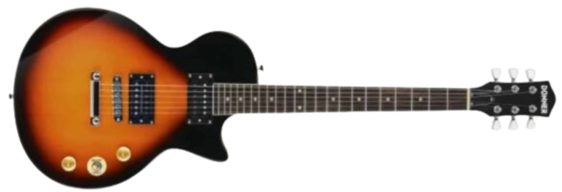 Guitarra Donner DLP-124 Les Paul Sunburst com Captadores Humbucker Alnico e Ponte Tune-O-Matic