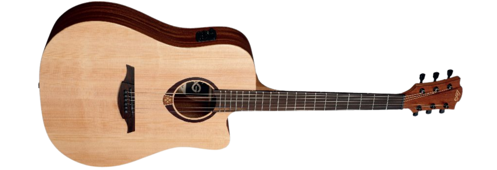 Violão Eletroacústico LAG T70DCE Tramontane 70 Dreadnought Cutaway Tampo Sólido Sitka Spruce com DirectLâg System