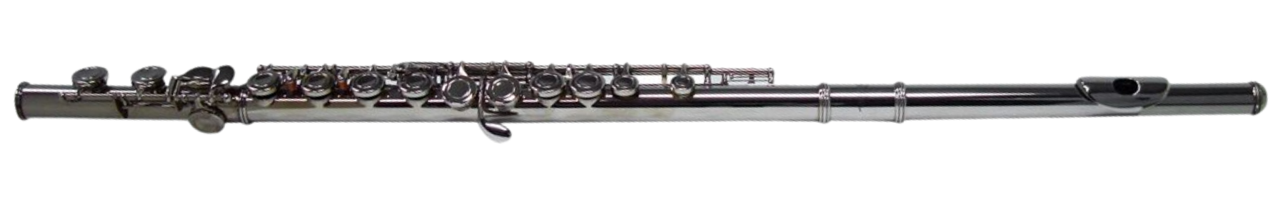 Flauta Transversal Shelter SFT6456N em Dó Sistema Boehm Chave G Offset Split E Niquelada com Case
