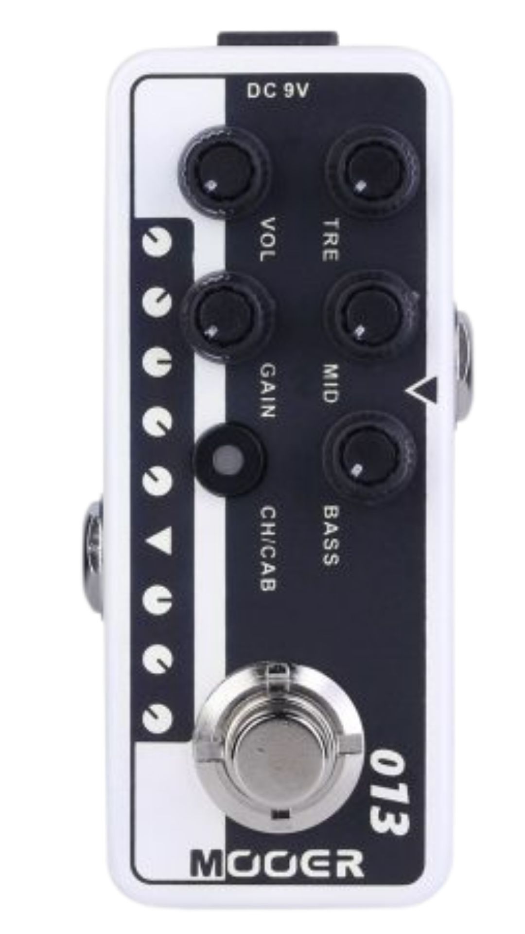 Pedal Pré-Amplificador Mooer M013 Matchbox Dual Channel com EQ de 3 Bandas e Simulação de Caixa