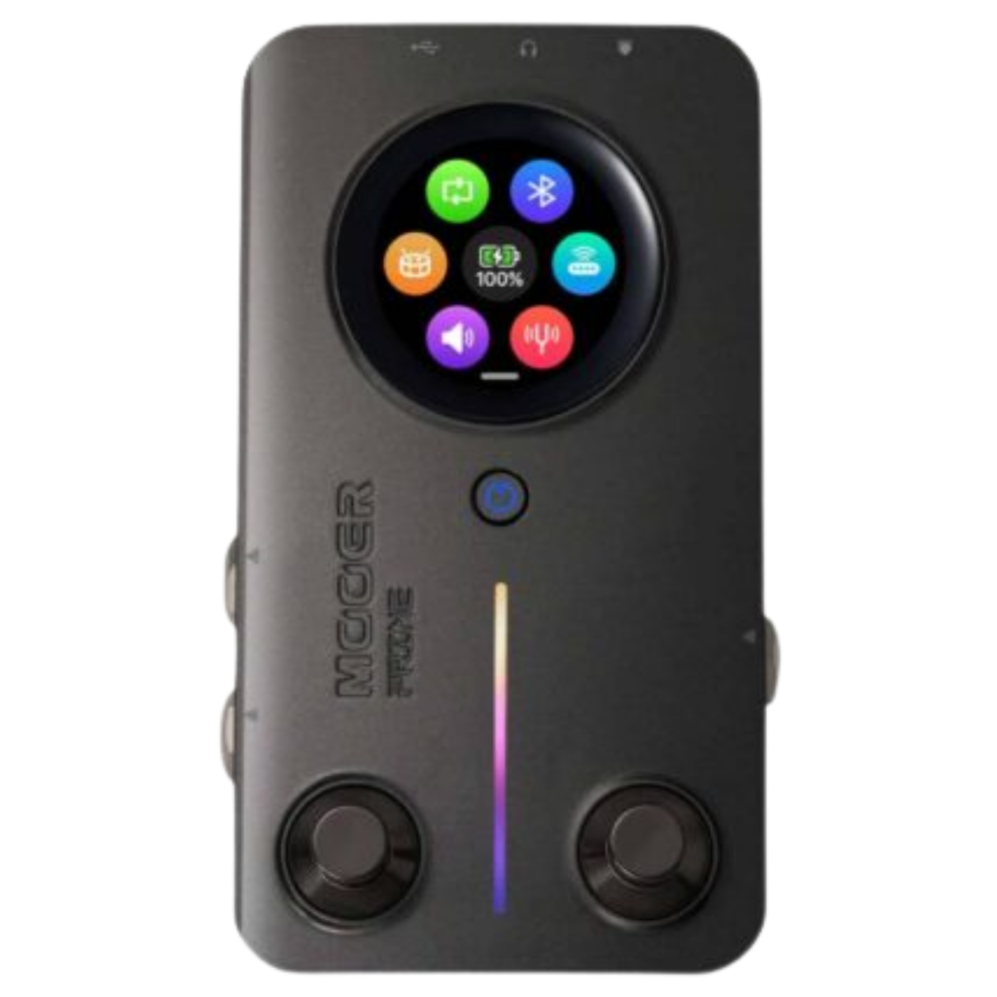 Pedaleira Inteligente Mooer Prime M2 para Guitarra com 194 Efeitos Touchscreen Looper Bluetooth MIDI e USB-OTG