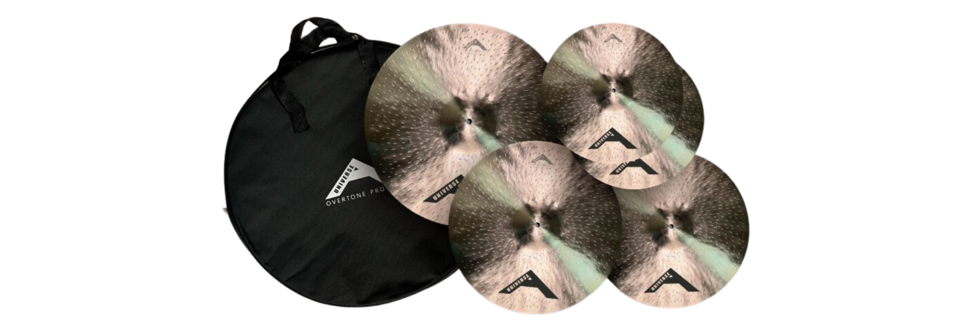 Kit de Pratos Avatar Universe Overtone Pro Liga B20 14" Hi-Hat 16" Crash 18" Cras 22" Ride