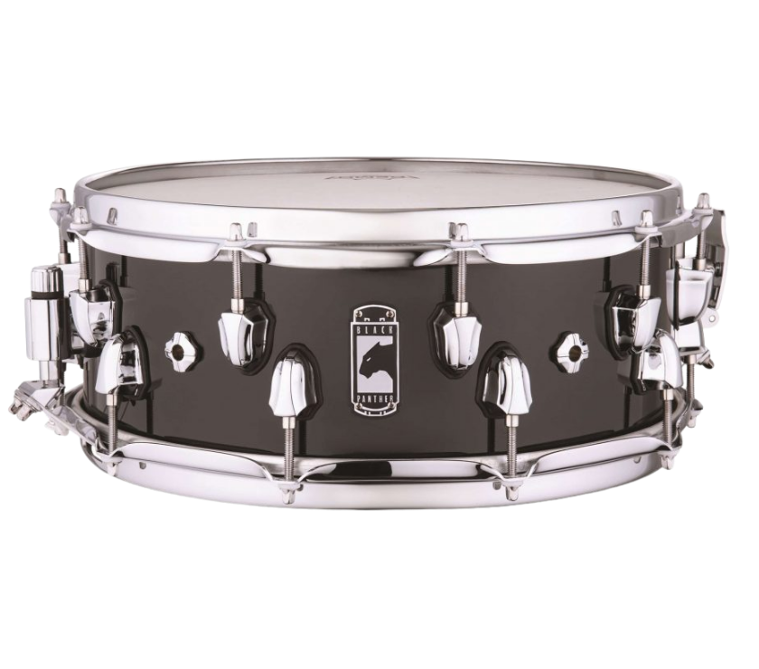 Caixa de Bateria Mapex Black Panther Nucleus 14x5,5” SAS Piano Black Maple e Walnut BPNMW4550C