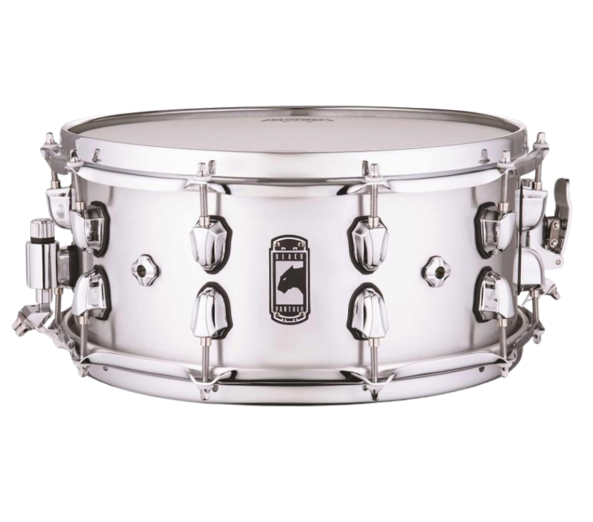 Caixa de Bateria Mapex Black Panther Atomizer 14x6,5” Alumínio 2mm com Aros Sonic Saver BPNA4651CN