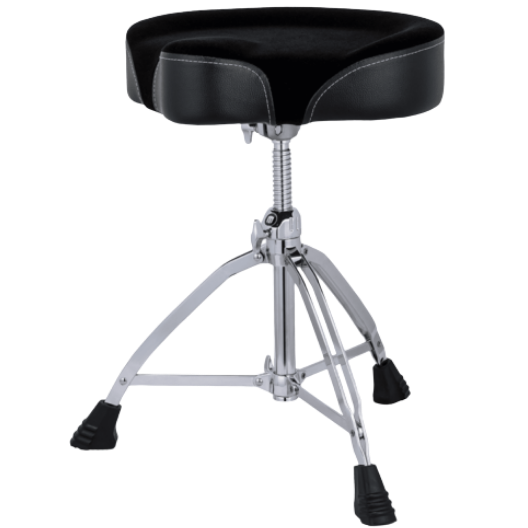Banco Bateria Mapex T865 Série 800 Selim 17" x 4" Preto com Tripé Duplo e Trava Rotativa