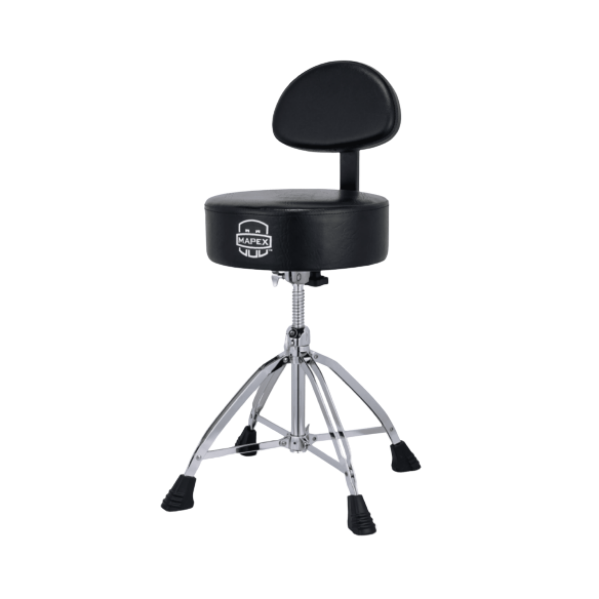 Banco Bateria Mapex T870 Série 800 Redondo 14" x 4" com Encosto 4 Pernas Duplas e Trava Rotativa