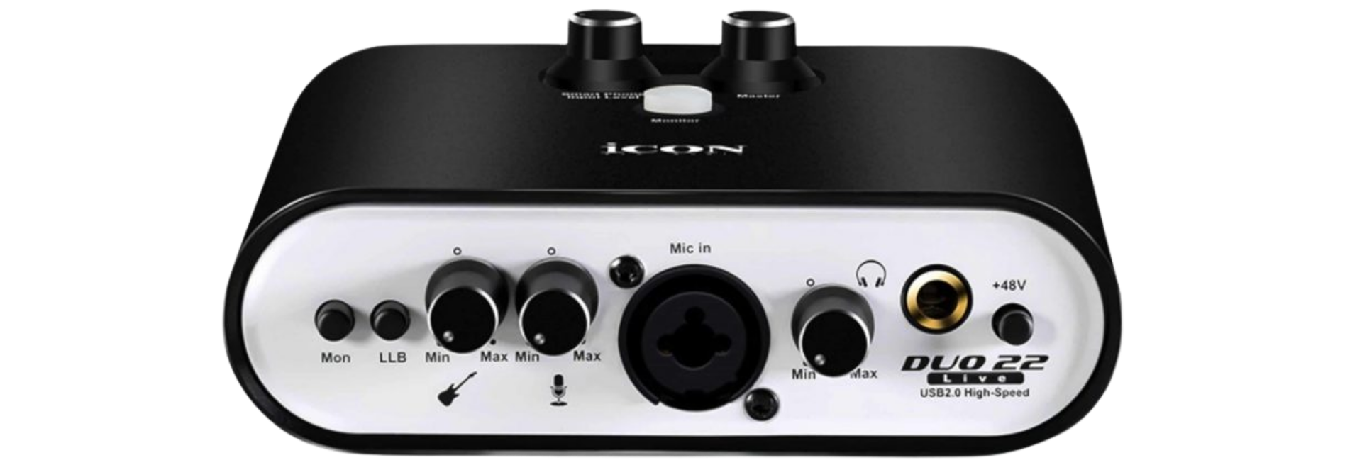 Interface de Áudio USB iCON Duo22 Live 2 Canais 24-bit/192kHz com Phantom Power