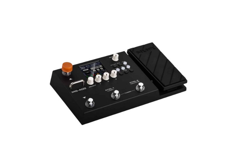 Pedaleira Multiefeitos NUX MG-400 para Guitarra e Baixo com Amp Modeling e IR