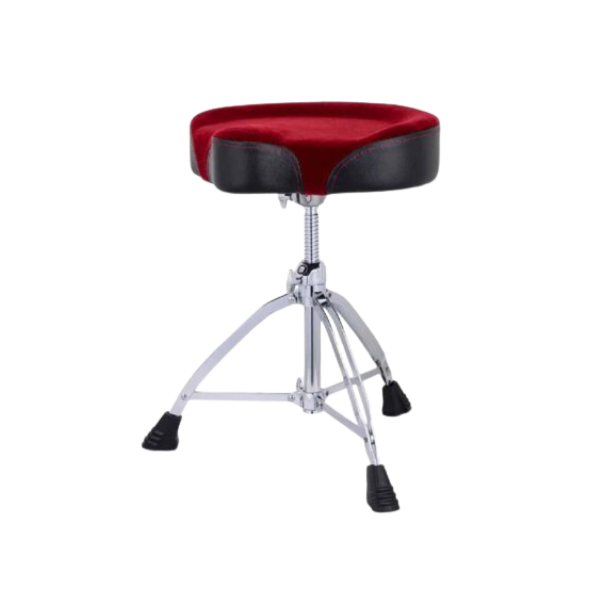 Banco de Bateria Mapex T865SER Série 800 Selim 17" x 4" Vermelho com Ajuste de Altura