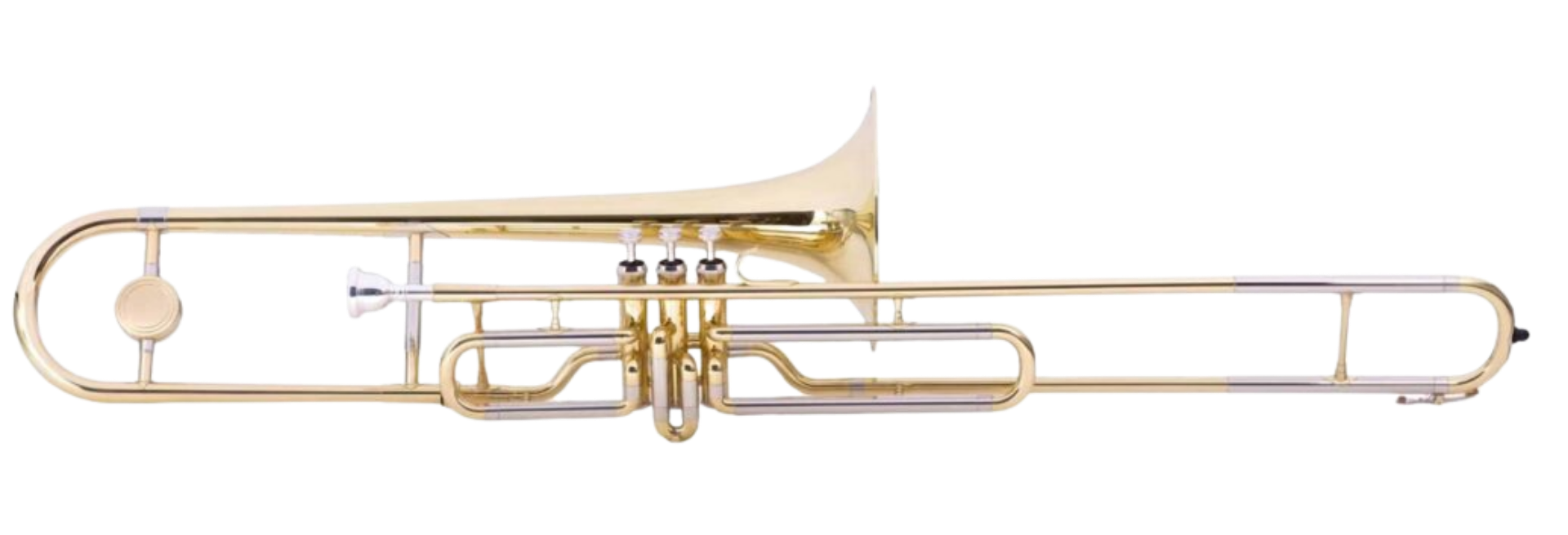Trombone de Pistões Shelter SFT603STB Bb em Latão com Case e Acessórios